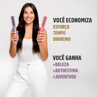 Escova Alisadora de Cabelos 5 em 1 - Infinite Glam