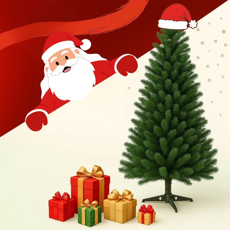 Árvore de Natal Tradicional com Base Reforçada para Decoração de Natal e Festas.