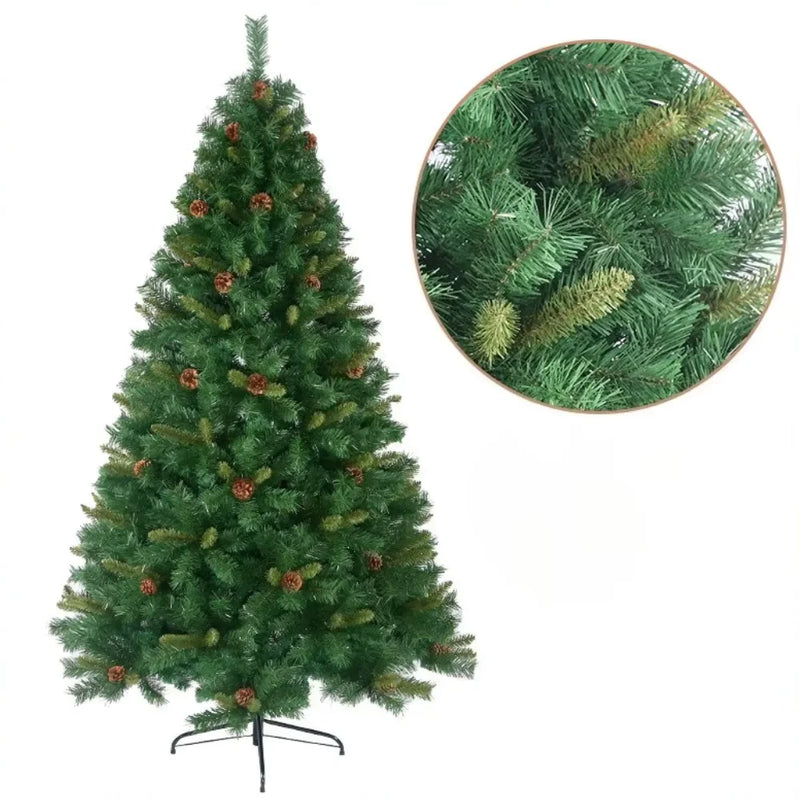 Árvore de Natal Tradicional com Base Reforçada para Decoração de Natal e Festas.