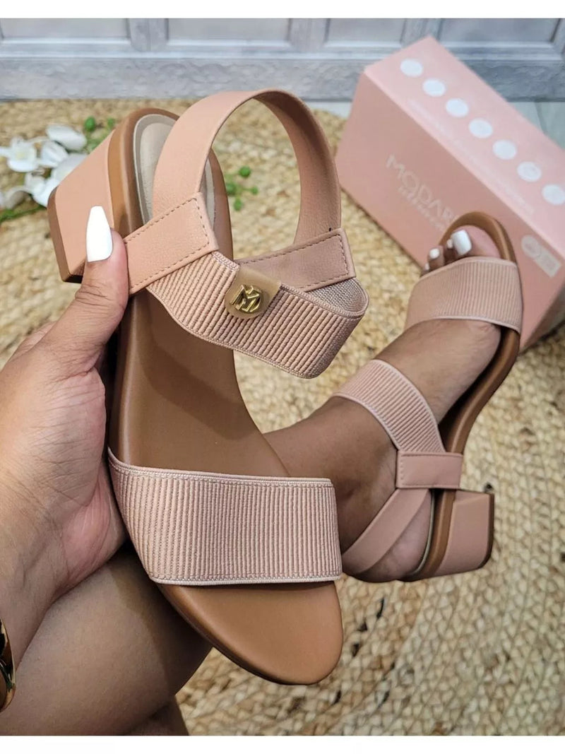 Sandalia Calce Fácil Modare Salto Baixo Bloco